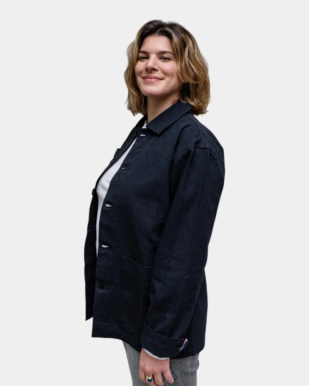 Unisex overshirt van canvas om te personaliseren - 1