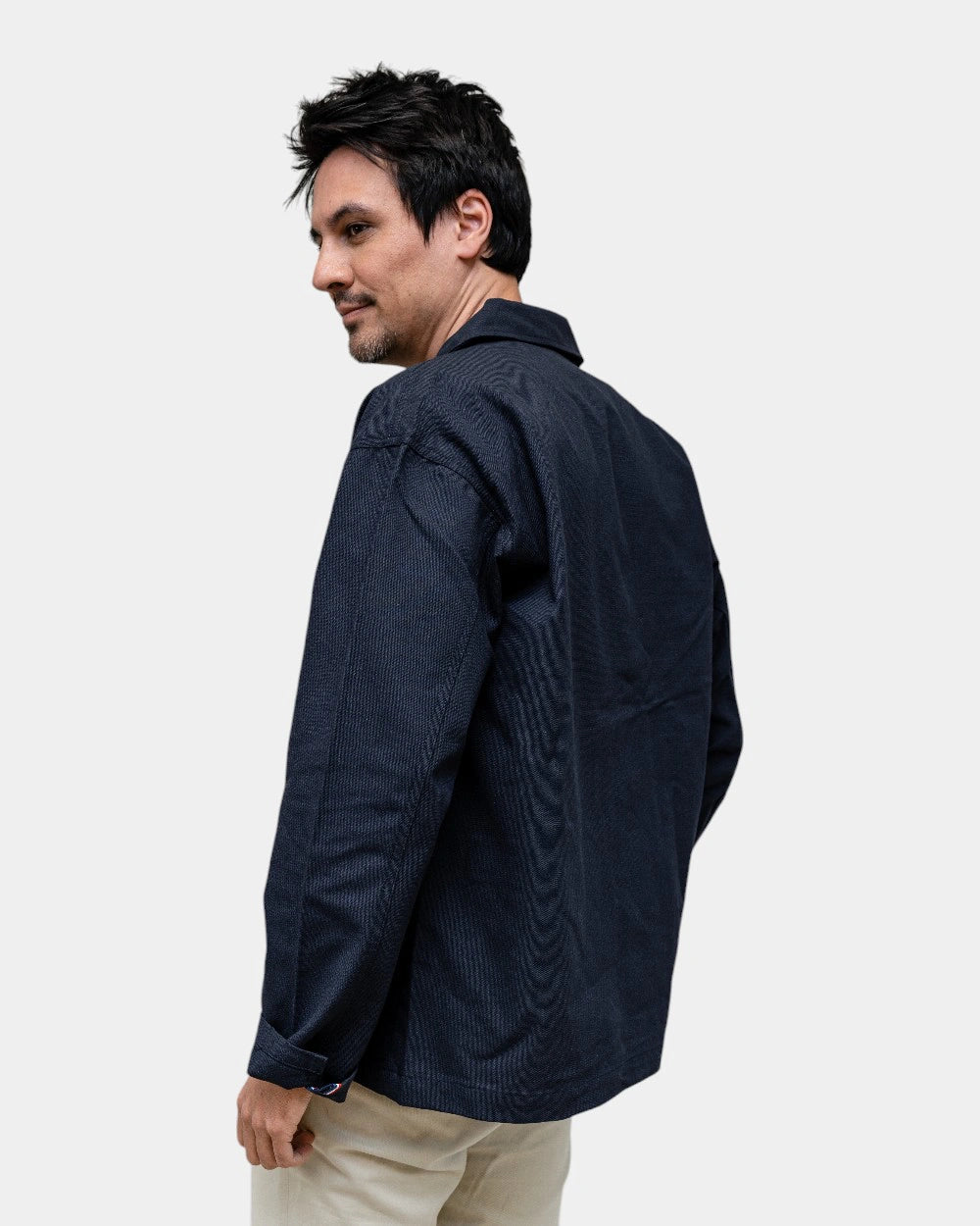 Unisex overshirt van canvas om te personaliseren - 3