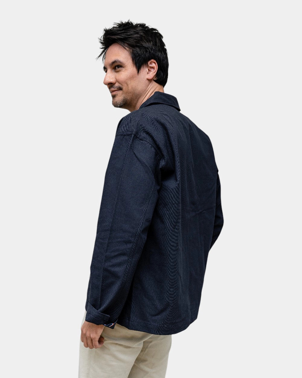 Unisex overshirt van canvas om te personaliseren - 7