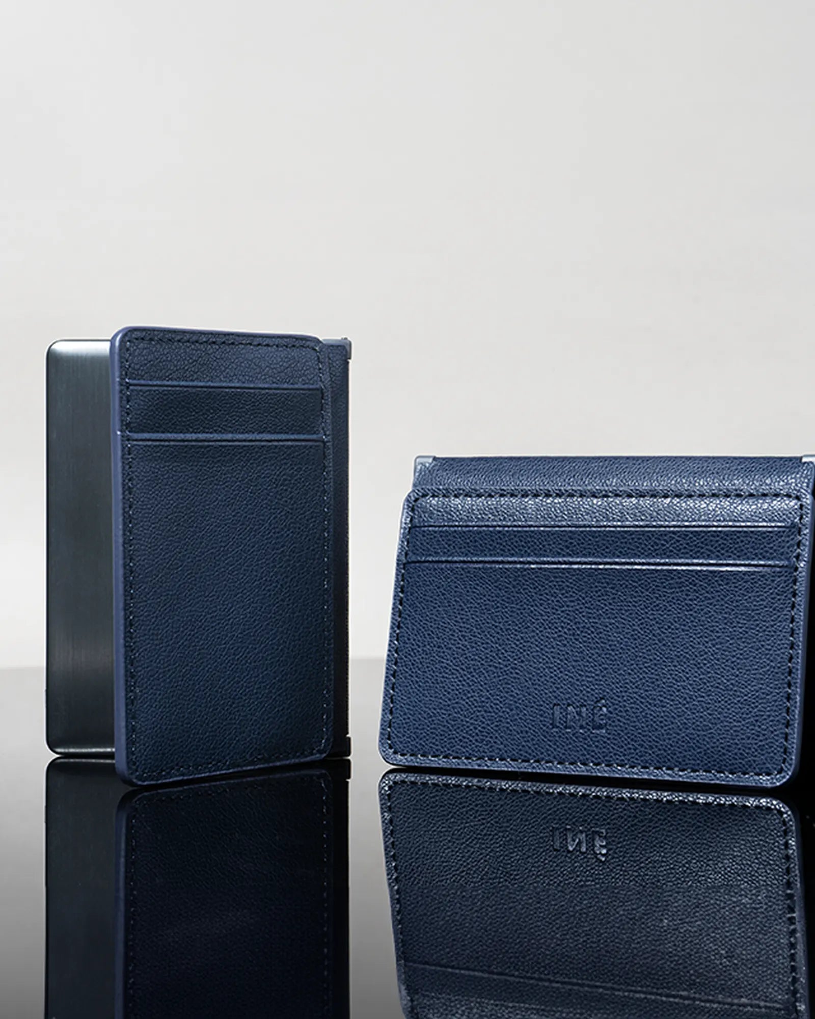 Kaarthouder gerecycled leer powerbank om te personaliseren - 5