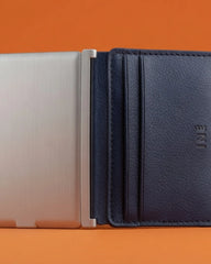 Kaarthouder gerecycled leer powerbank om te personaliseren - 6