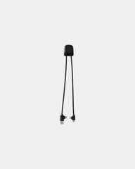 Multikabel gerecycled RPET USB-C om te personaliseren - Zwart