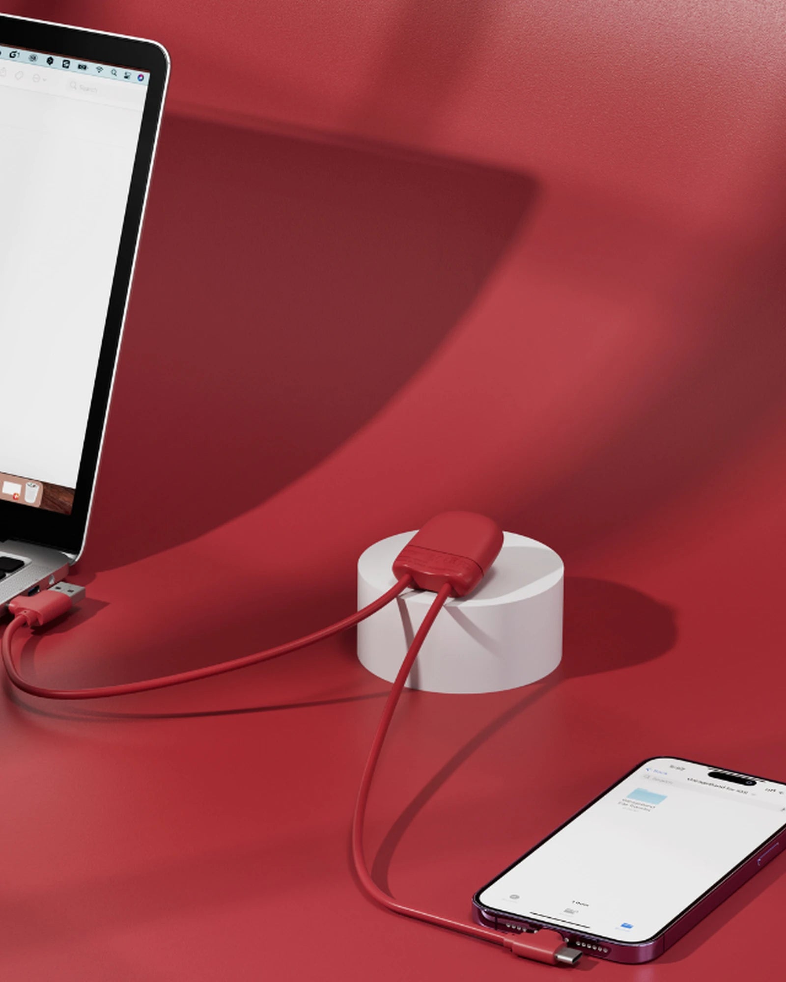 Multikabel gerecycled RPET USB-C om te personaliseren - 25