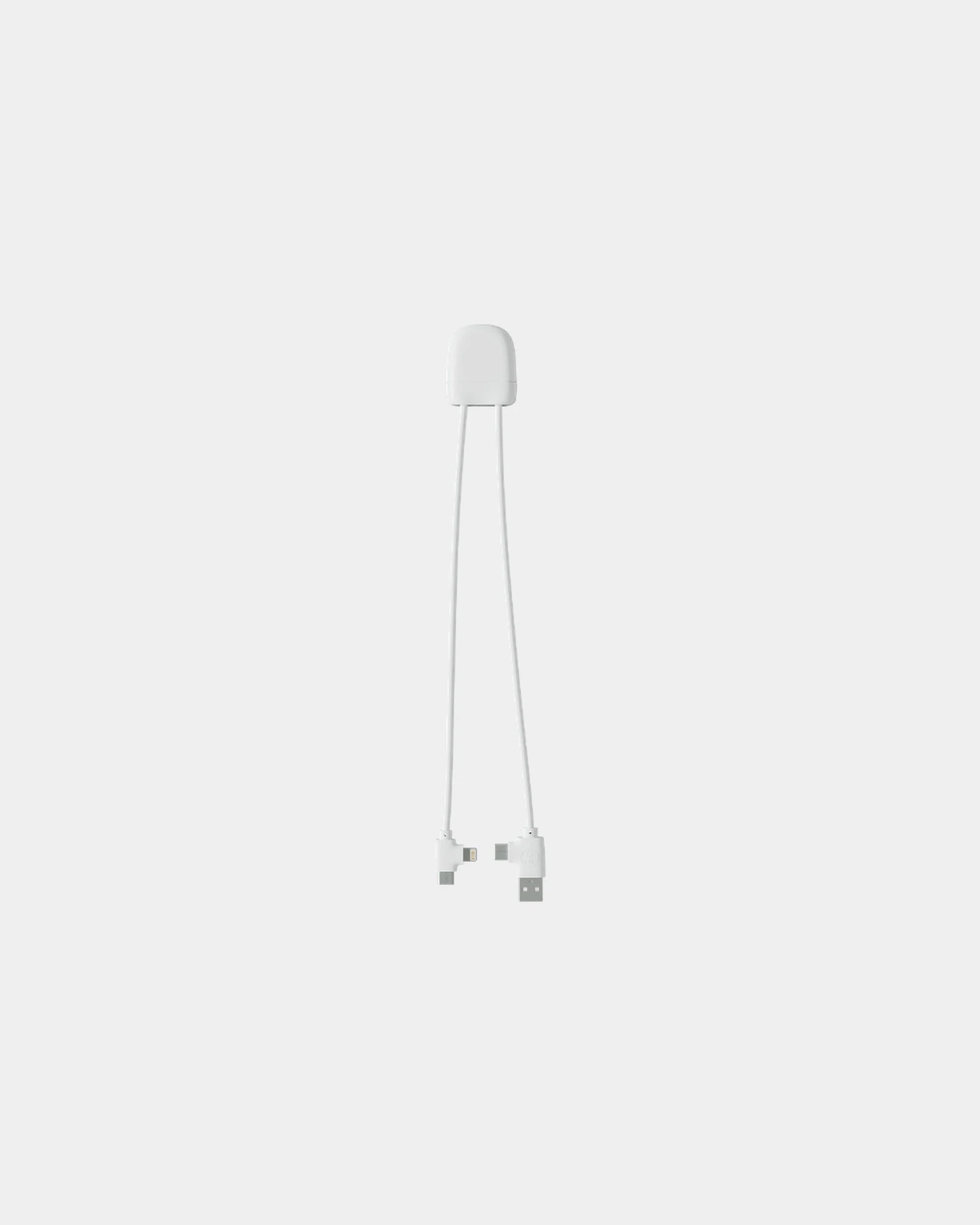 Multikabel gerecycled RPET USB-C om te personaliseren - Wit