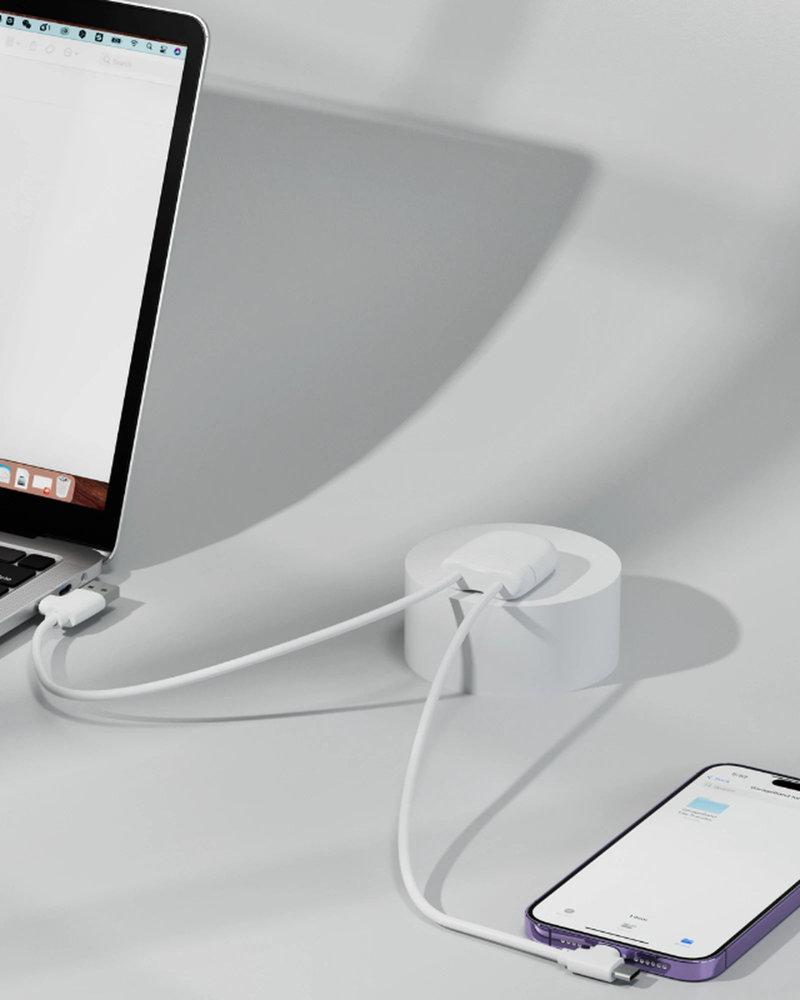 Multikabel gerecycled RPET USB-C om te personaliseren - 4