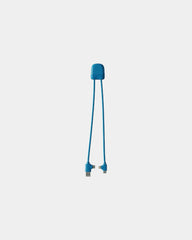 Multikabel gerecycled RPET USB-C om te personaliseren - Blauw