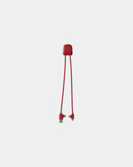 Multikabel gerecycled RPET USB-C om te personaliseren - Rood