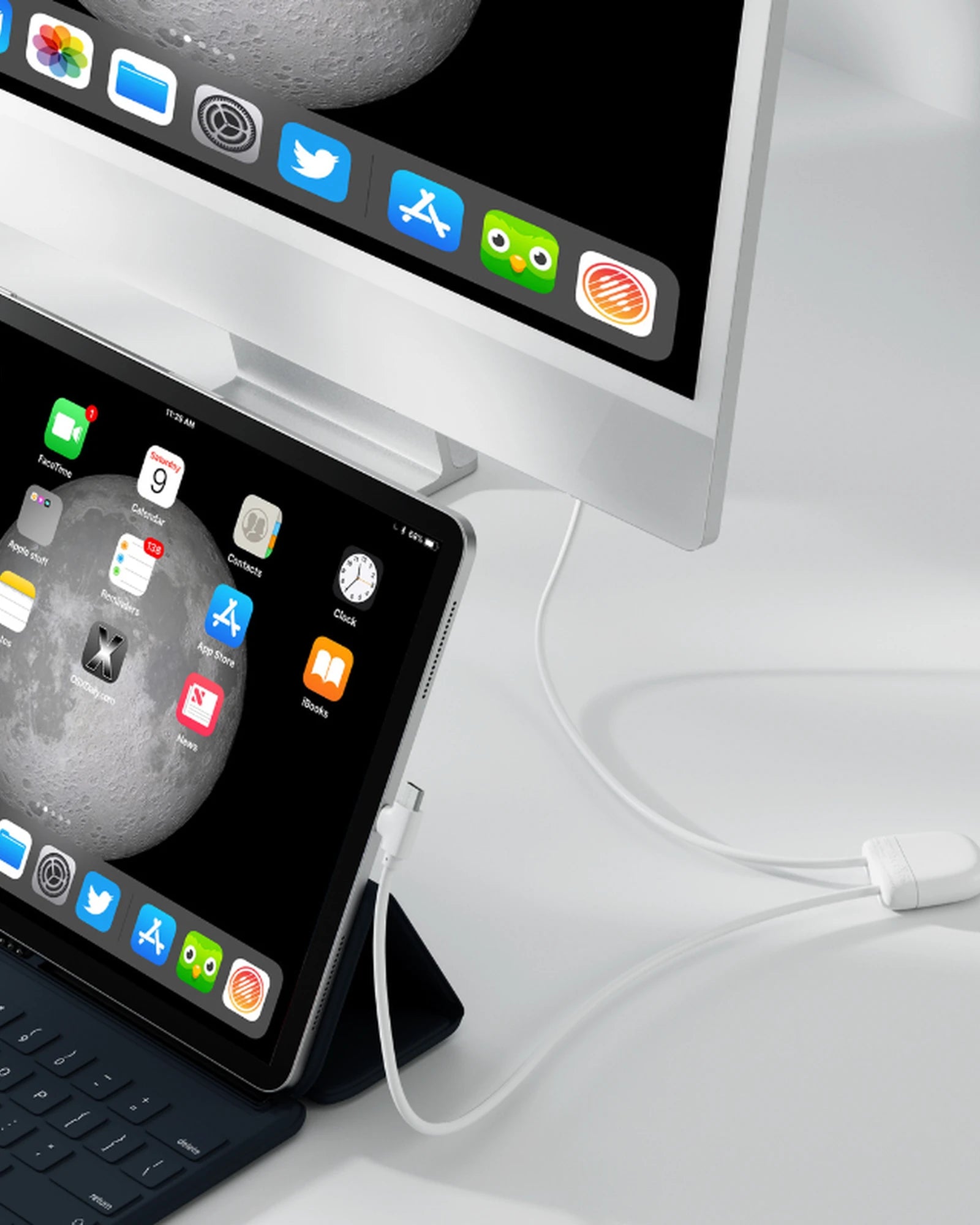 Multikabel gerecycled RPET USB-C om te personaliseren - 3