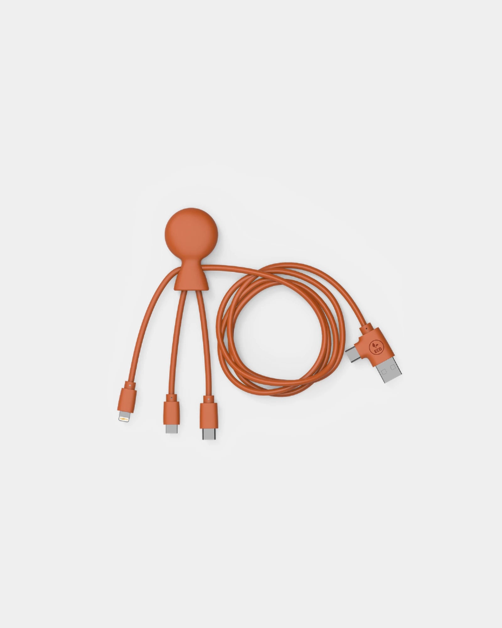 Multikabel 1m gerecycled Mr Bio Long om te personaliseren - Oranje