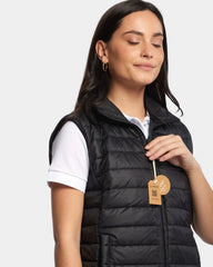 Mouwloze gewatteerde jas voor dames Made in France, te personaliseren - 2