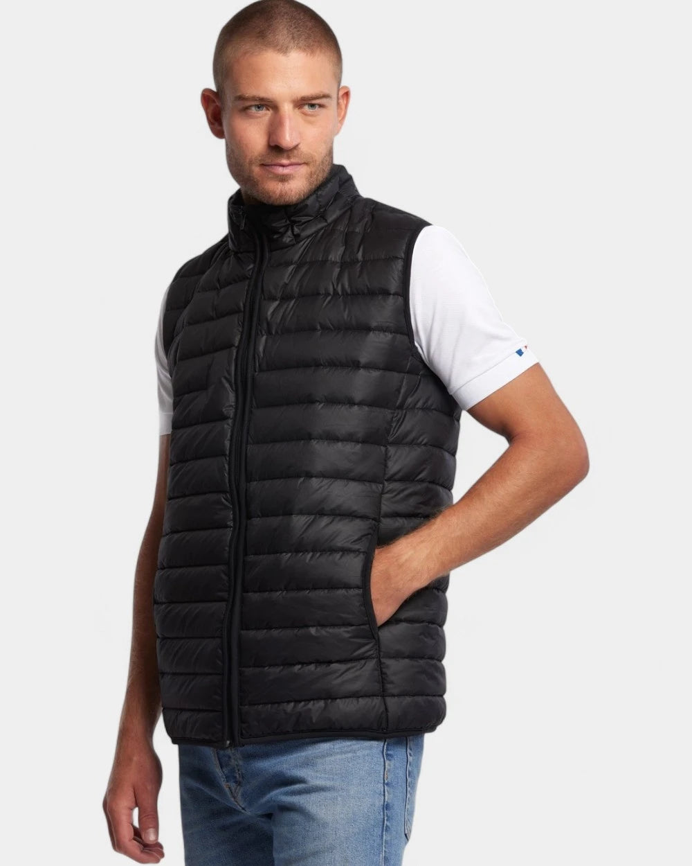 Mouwloze gewatteerde jas voor heren Made in France, te personaliseren - 5