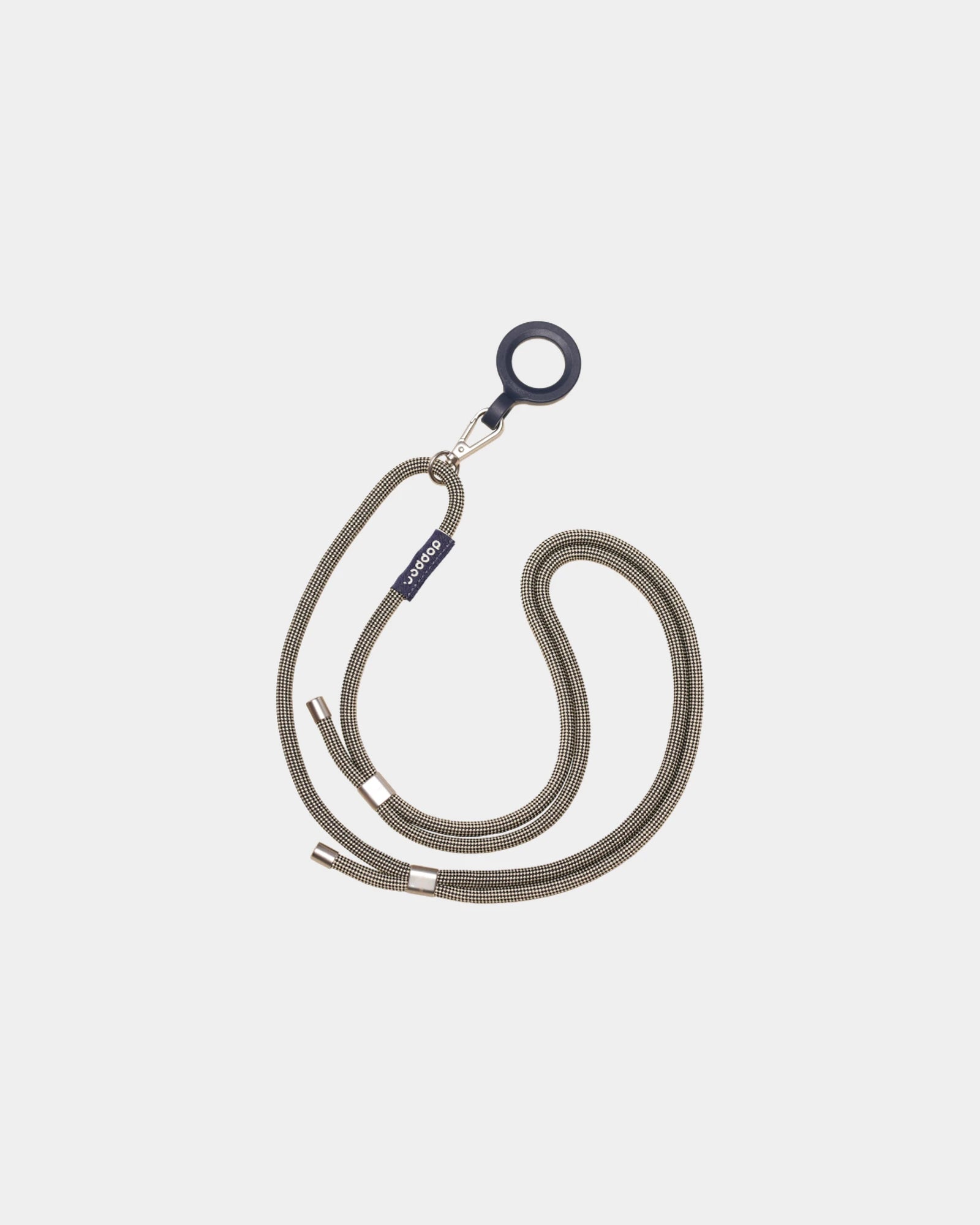 Draagkoord gerecycled polyester Cord om te personaliseren - Zandzwart