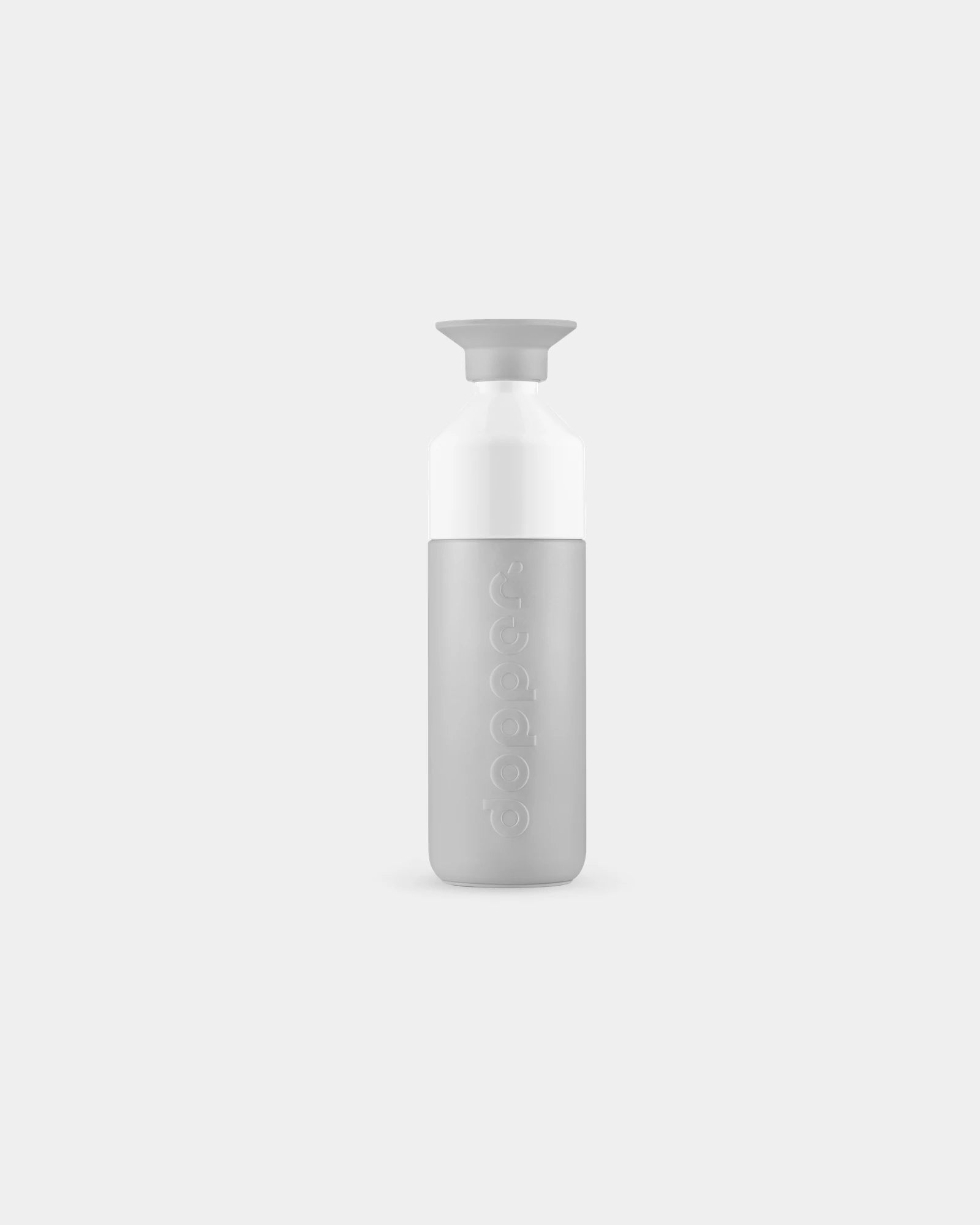 Drinkfles Dopper Steel 800ml om te personaliseren - Helder grijs