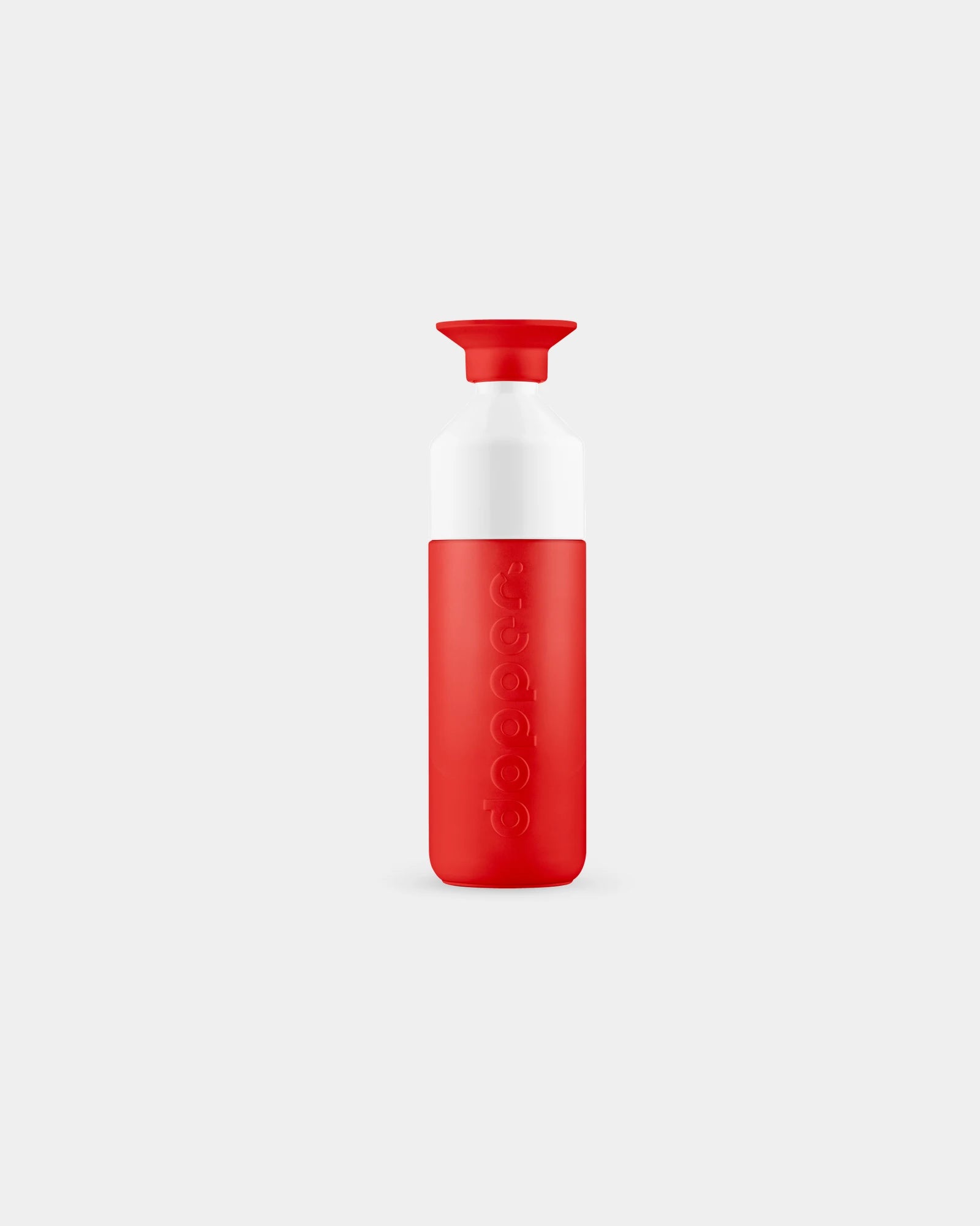 Drinkfles Dopper Steel 800ml om te personaliseren - Levendig rood