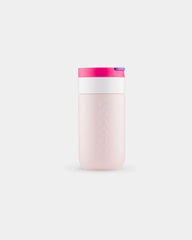 Thermosbeker gerecycled rvs 300ml om te personaliseren - Bessenroze