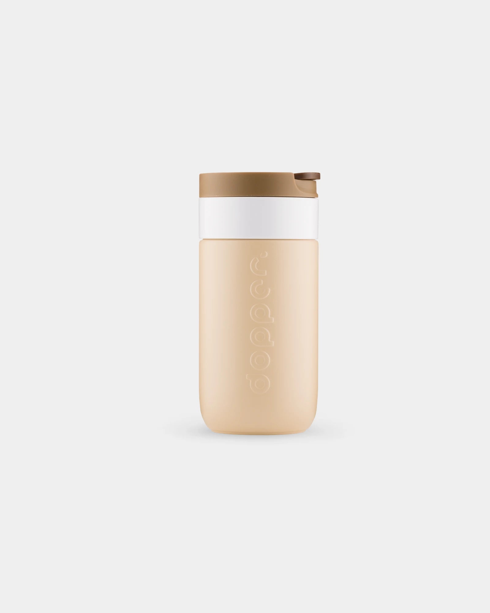 Thermosbeker gerecycled rvs 300ml om te personaliseren - Aardebruin
