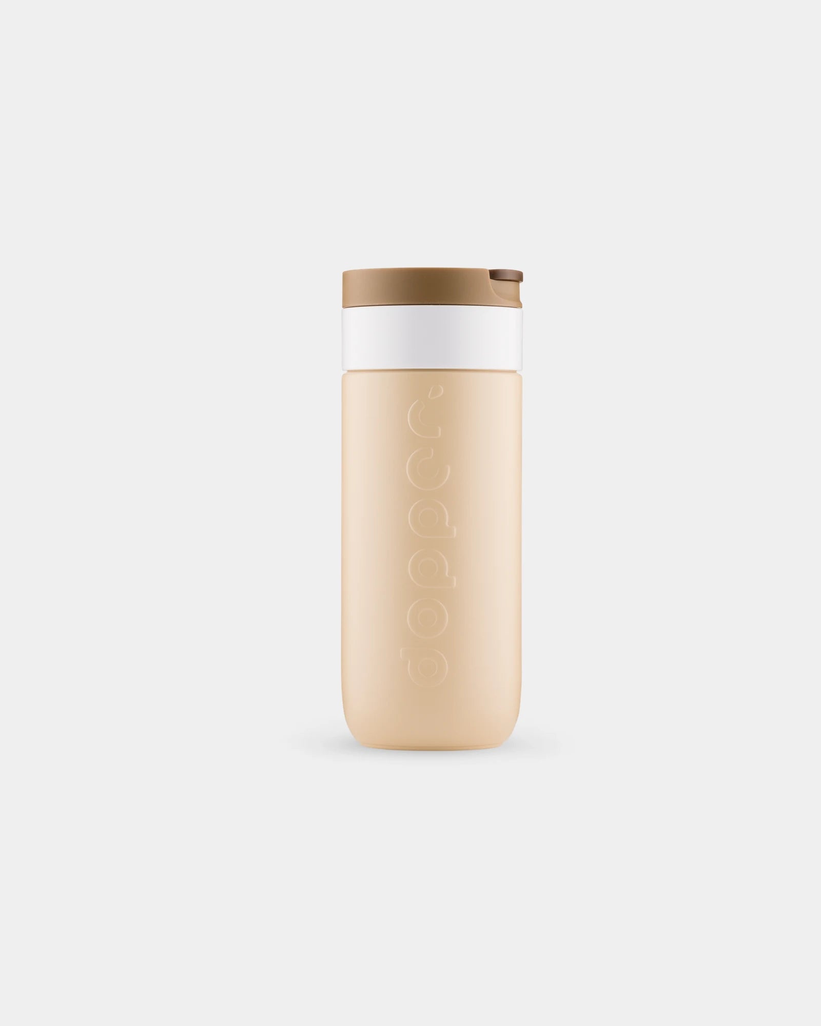 Thermosbeker rvs gerecycled 400ml om te personaliseren - Aardebruin
