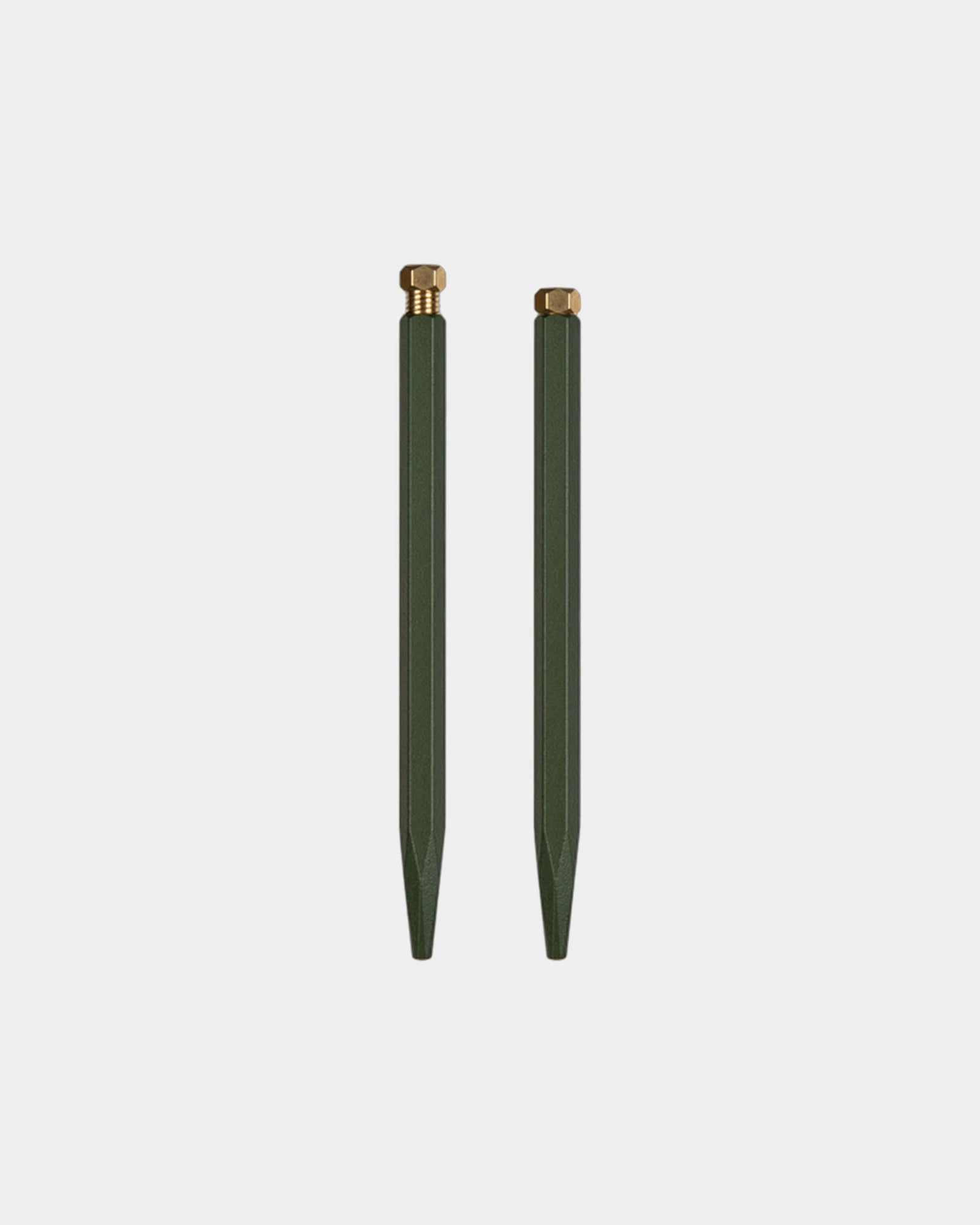 Roller Ball Pen - Raw Brass - Green