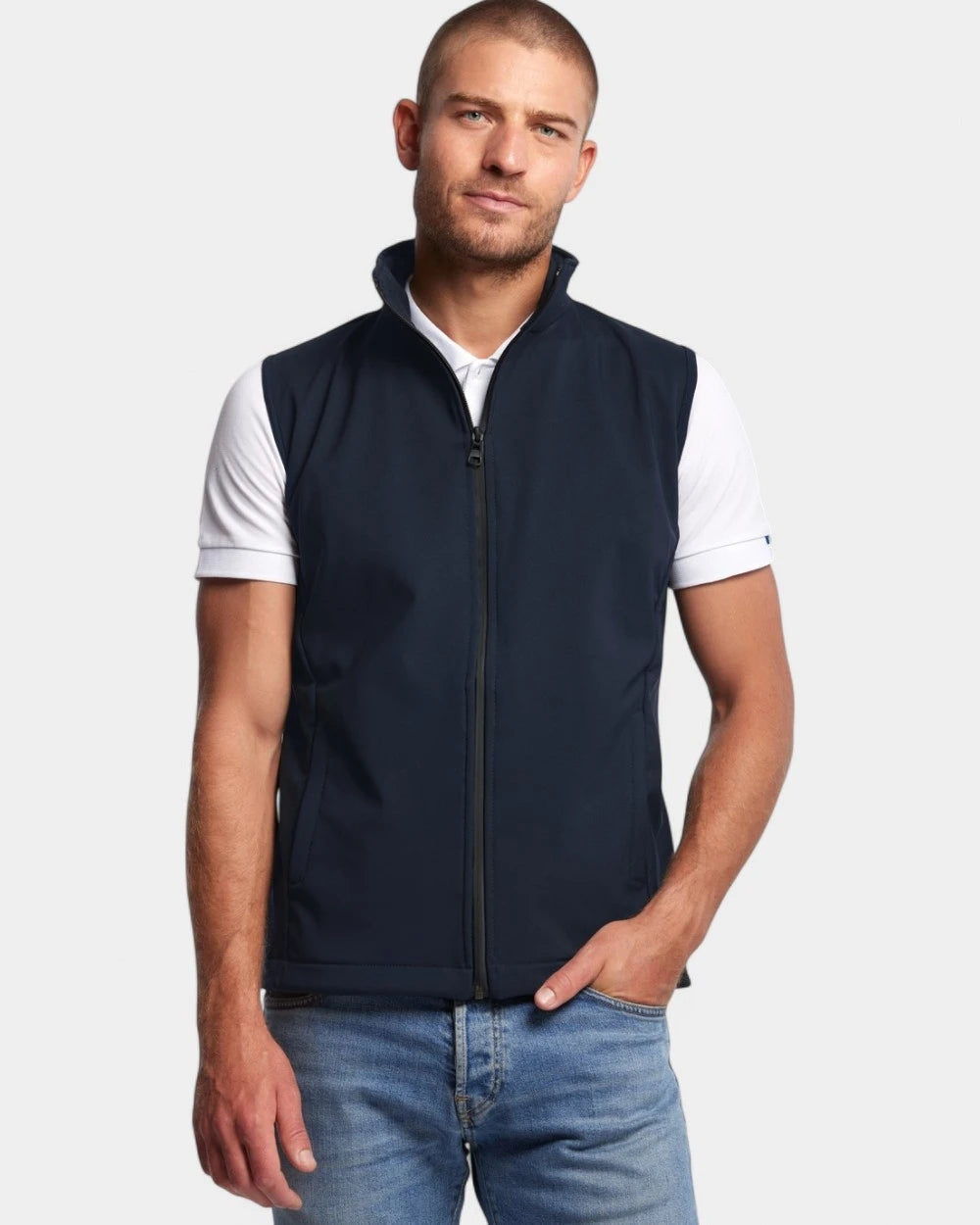 Softshell bodywarmer voor heren Made in France, te personaliseren - 1