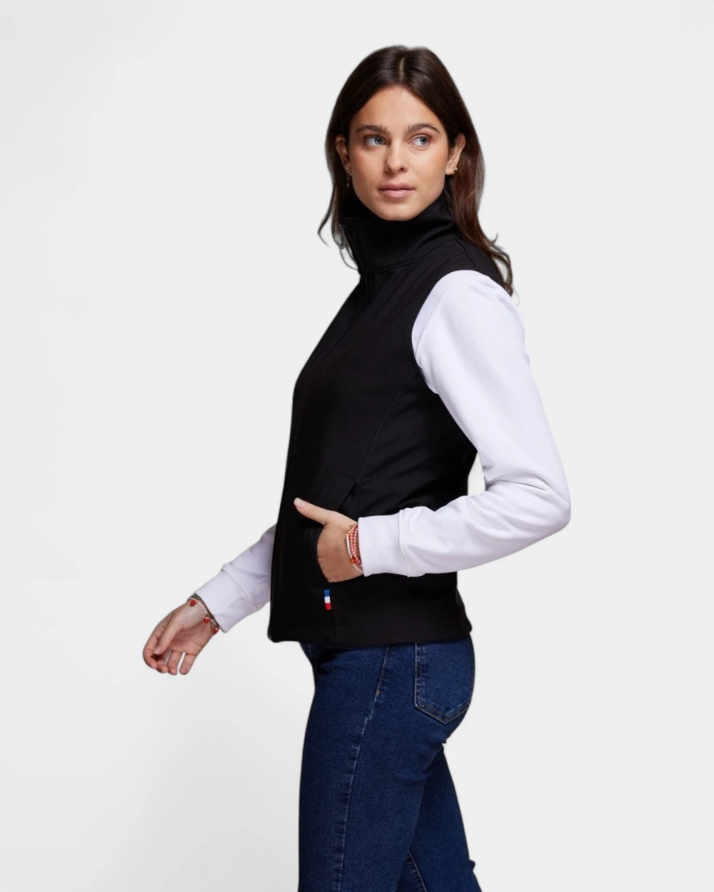 Softshell bodywarmer voor dames Made in France, te personaliseren - 3