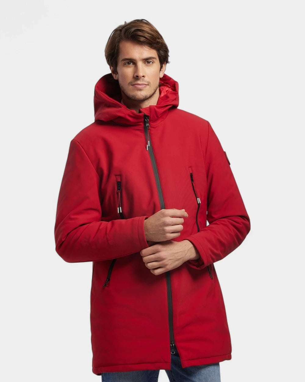 Softshell parka met gewatteerde voering om te personaliseren - 15