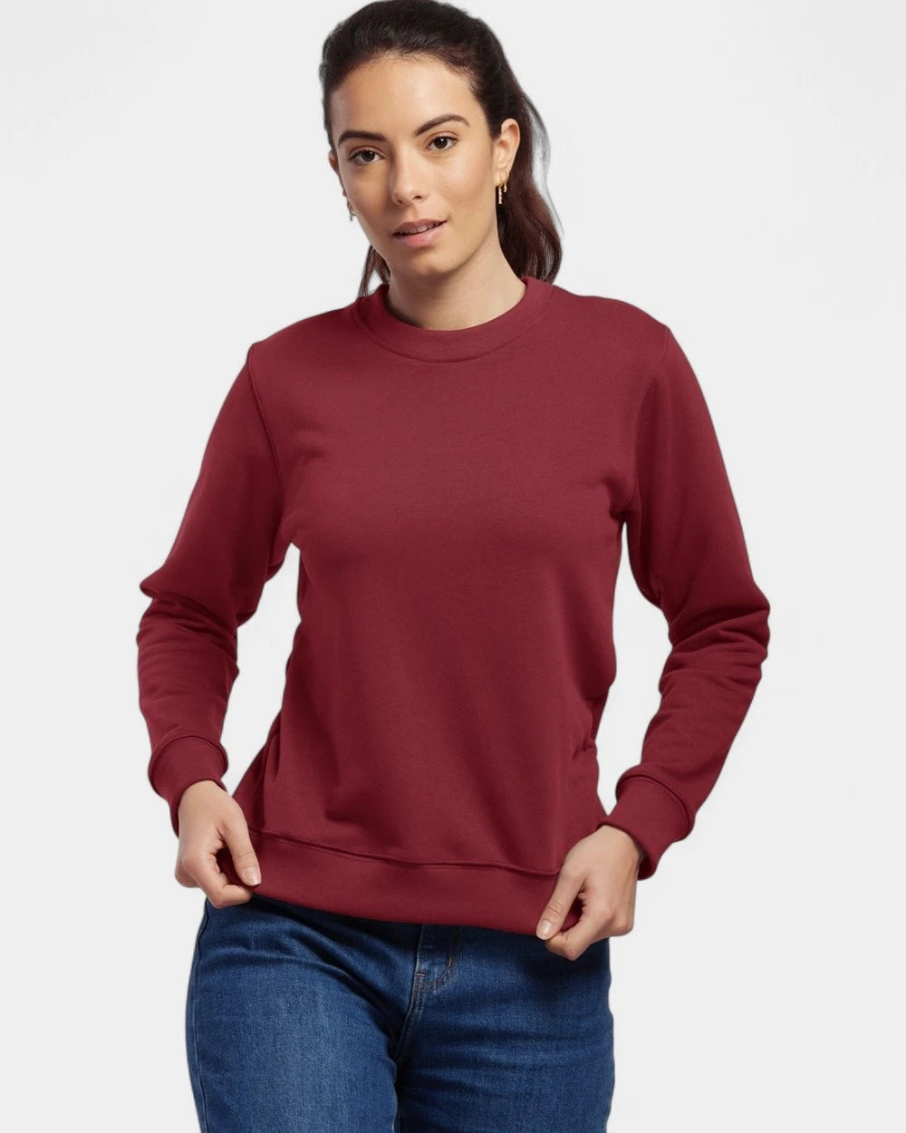 Sweatshirt met ronde hals Made in France, te personaliseren