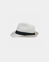 Witte unisex Panamahoed Made in Europe, personaliseerbaar