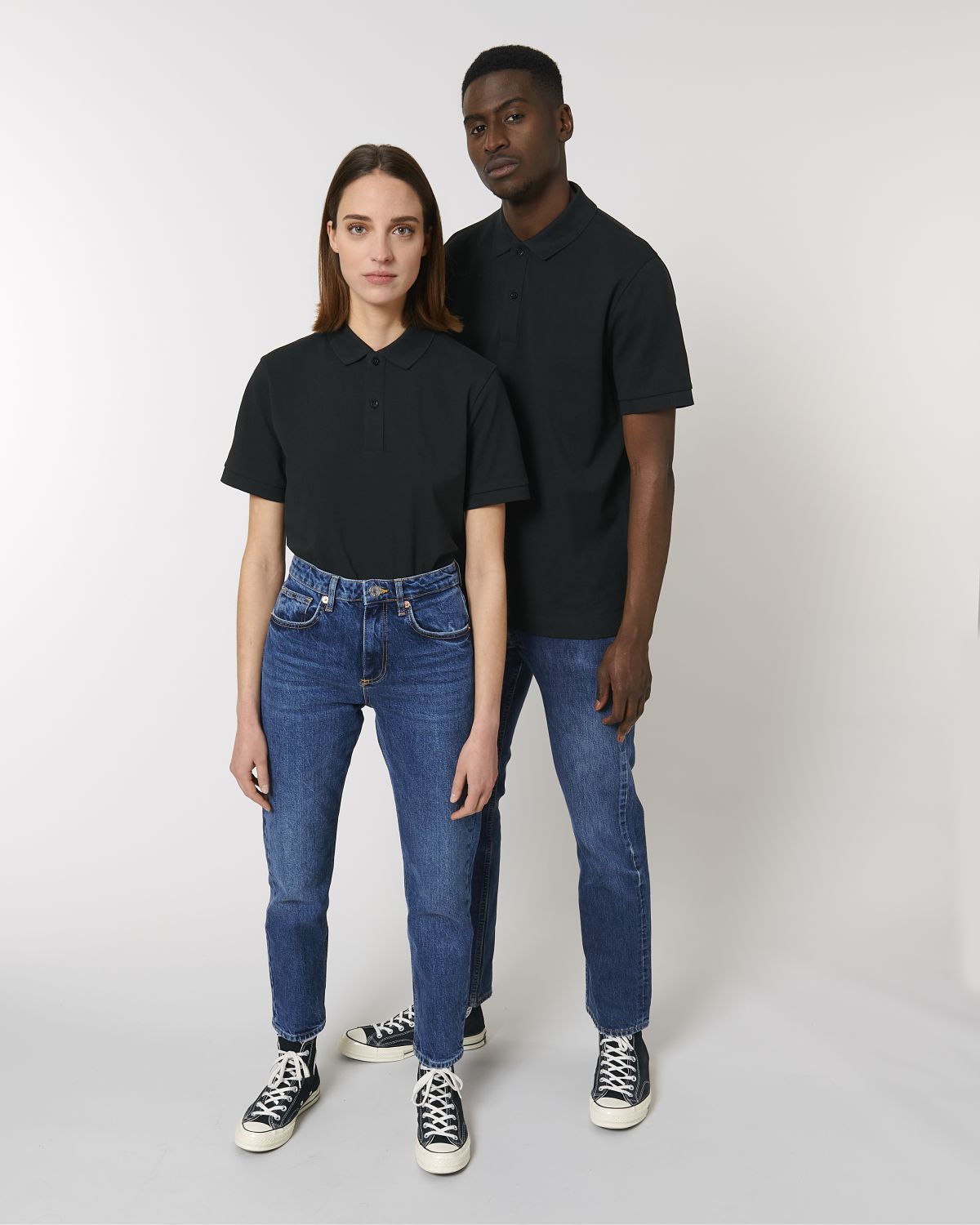 Personaliseerbare unisex polo van biologisch katoen