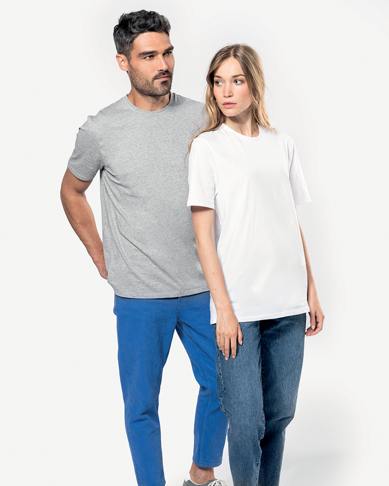 Personaliseerbare unisex T-shirt met ronde hals, Made in Europe - 1