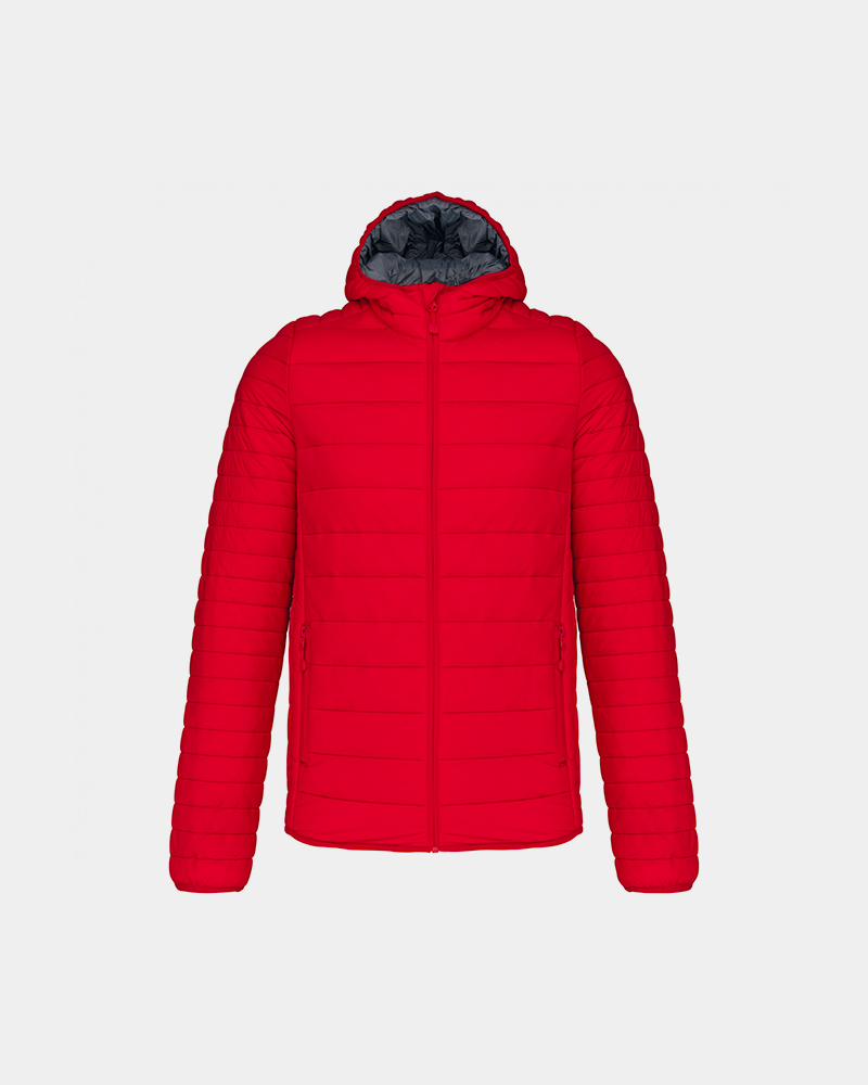 Doudoune avec capuche pour homme à personnaliser - Red