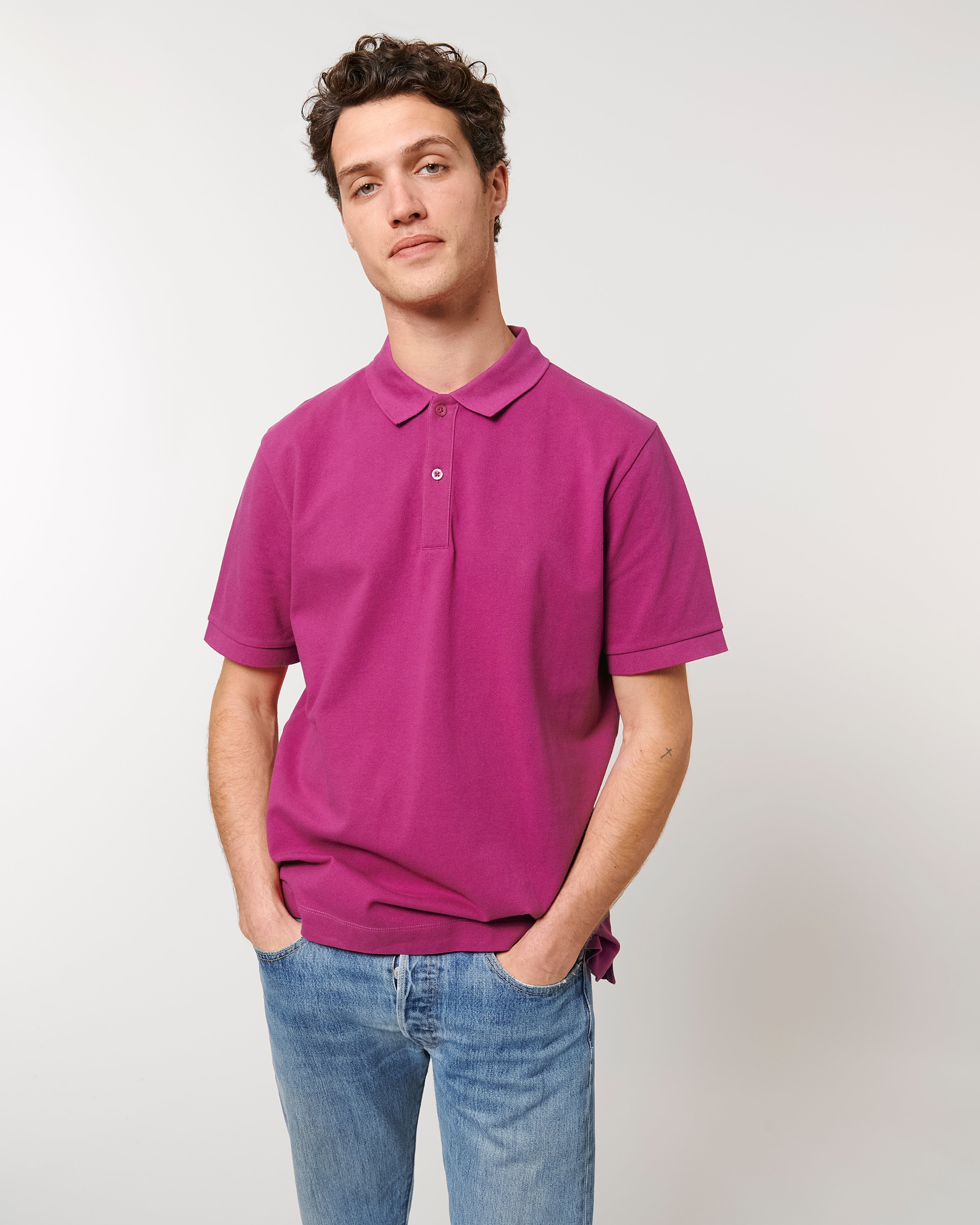 Personaliseerbare unisex polo van biologisch katoen - 21