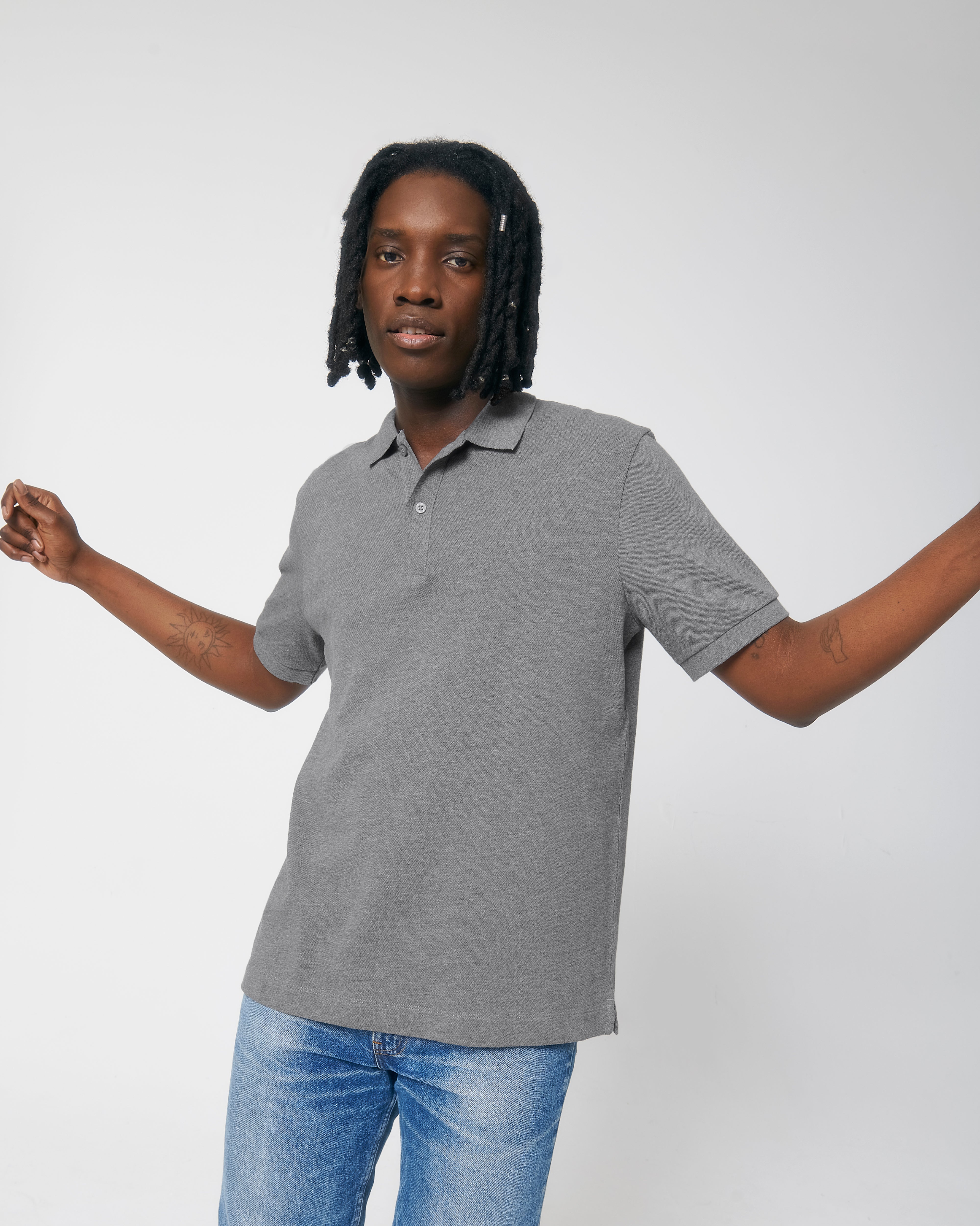Personaliseerbare unisex polo van biologisch katoen - 25