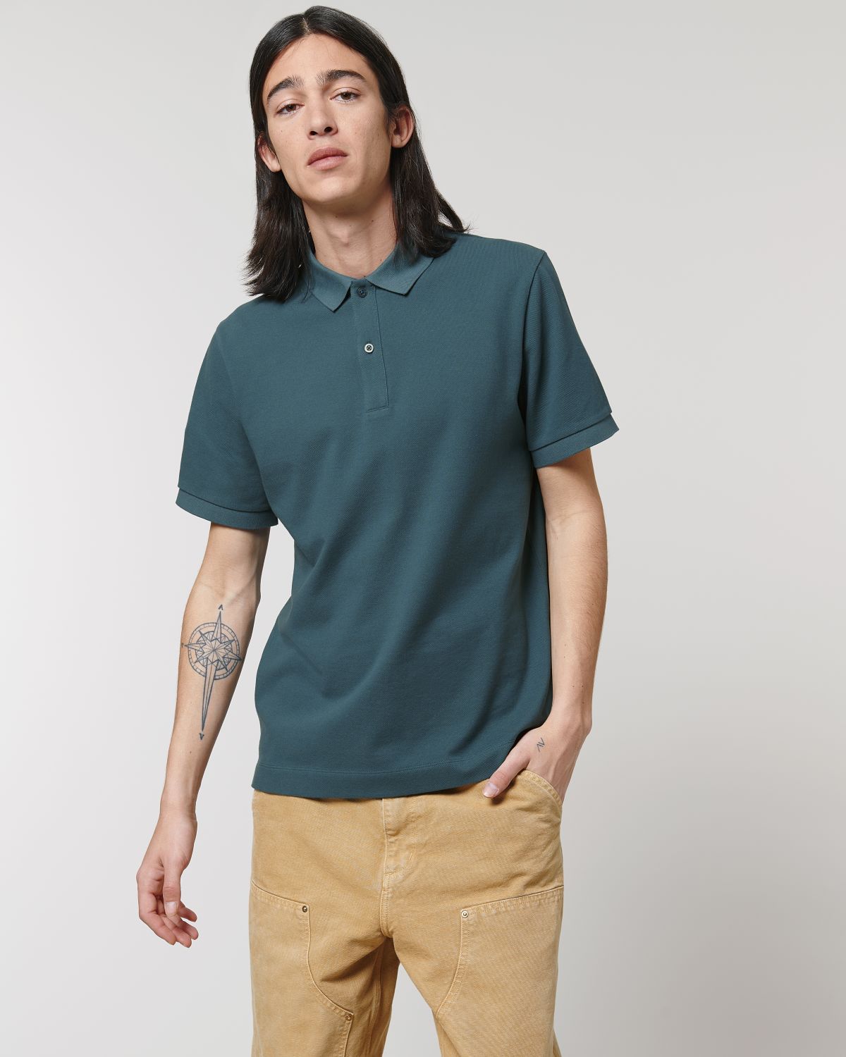Personaliseerbare unisex polo van biologisch katoen - 11