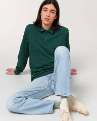 Personaliseerbare unisex polo met lange mouwen - 5