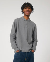 Personaliseerbare unisex polo met lange mouwen - 12