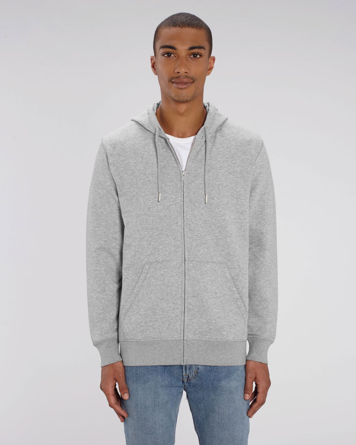 Personaliseerbare unisex rits-sweater in biologisch katoen - 8