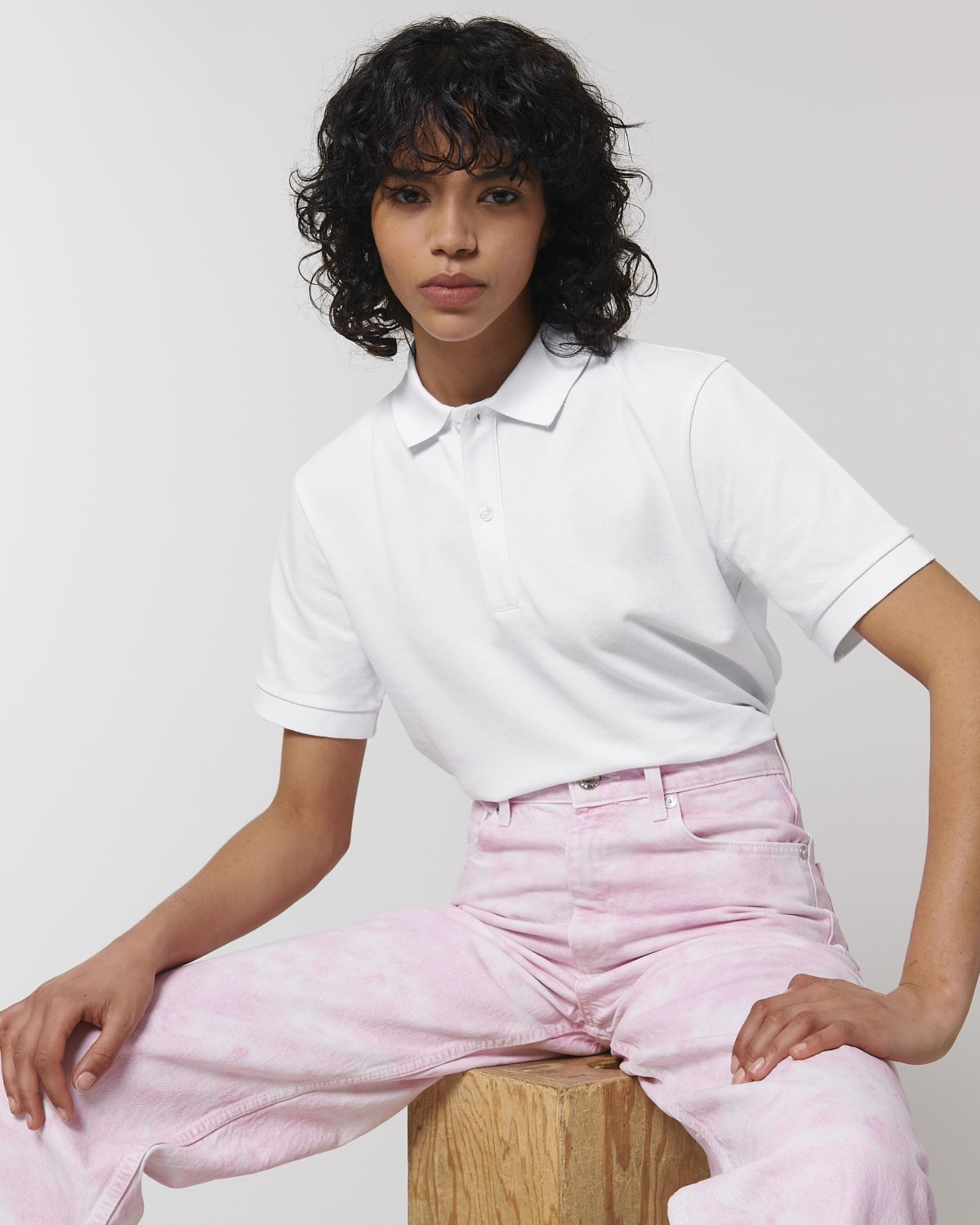 Personaliseerbare unisex polo van biologisch katoen - 17