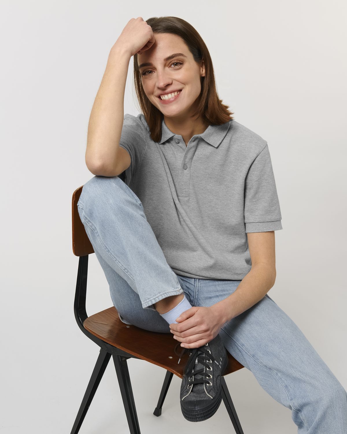 Personaliseerbare unisex polo van biologisch katoen - 3