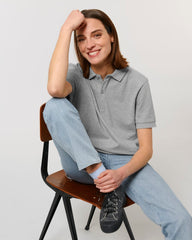 Personaliseerbare unisex polo van biologisch katoen - 3