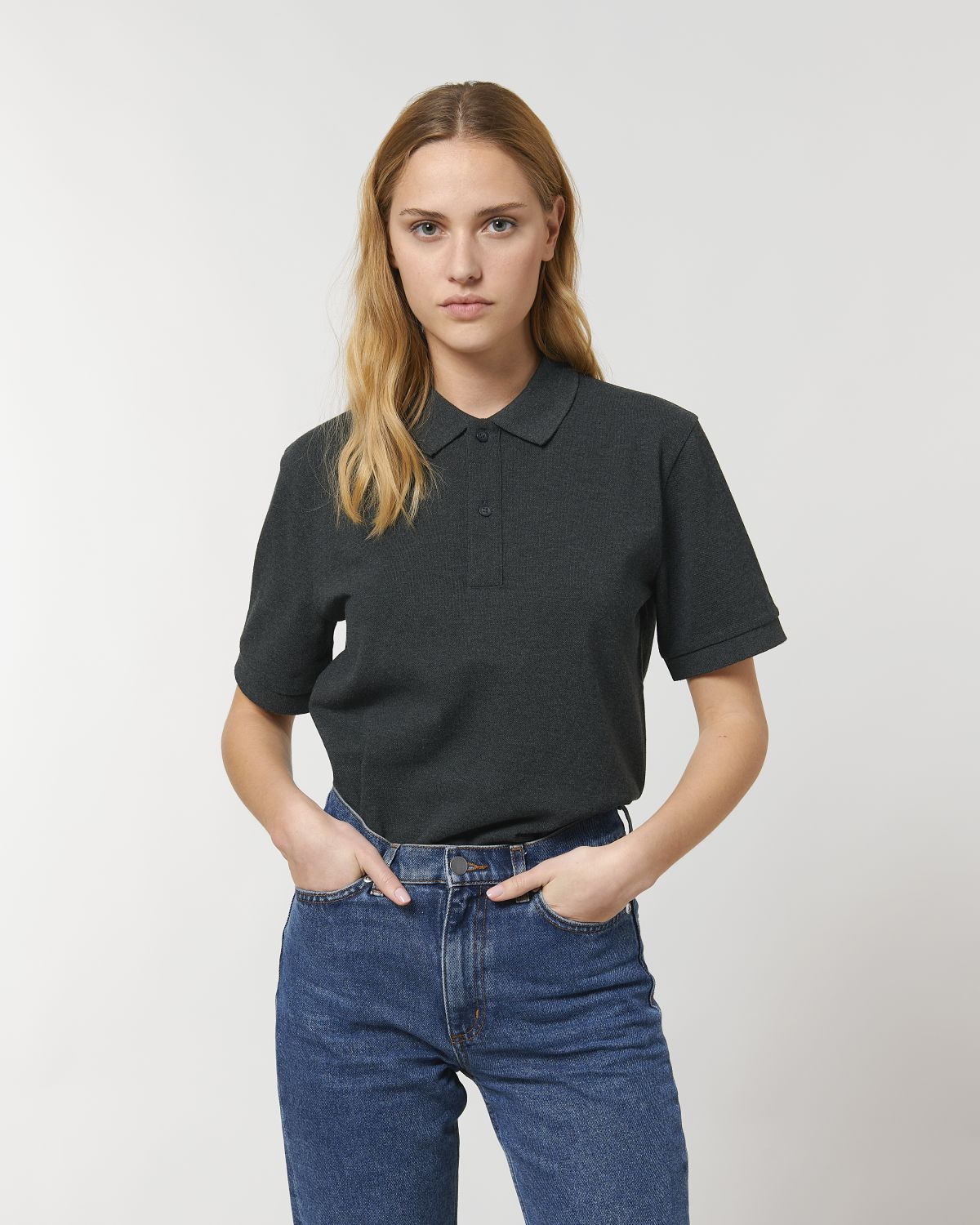 Personaliseerbare unisex polo van biologisch katoen - 1
