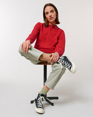 Personaliseerbare unisex polo met lange mouwen - 8