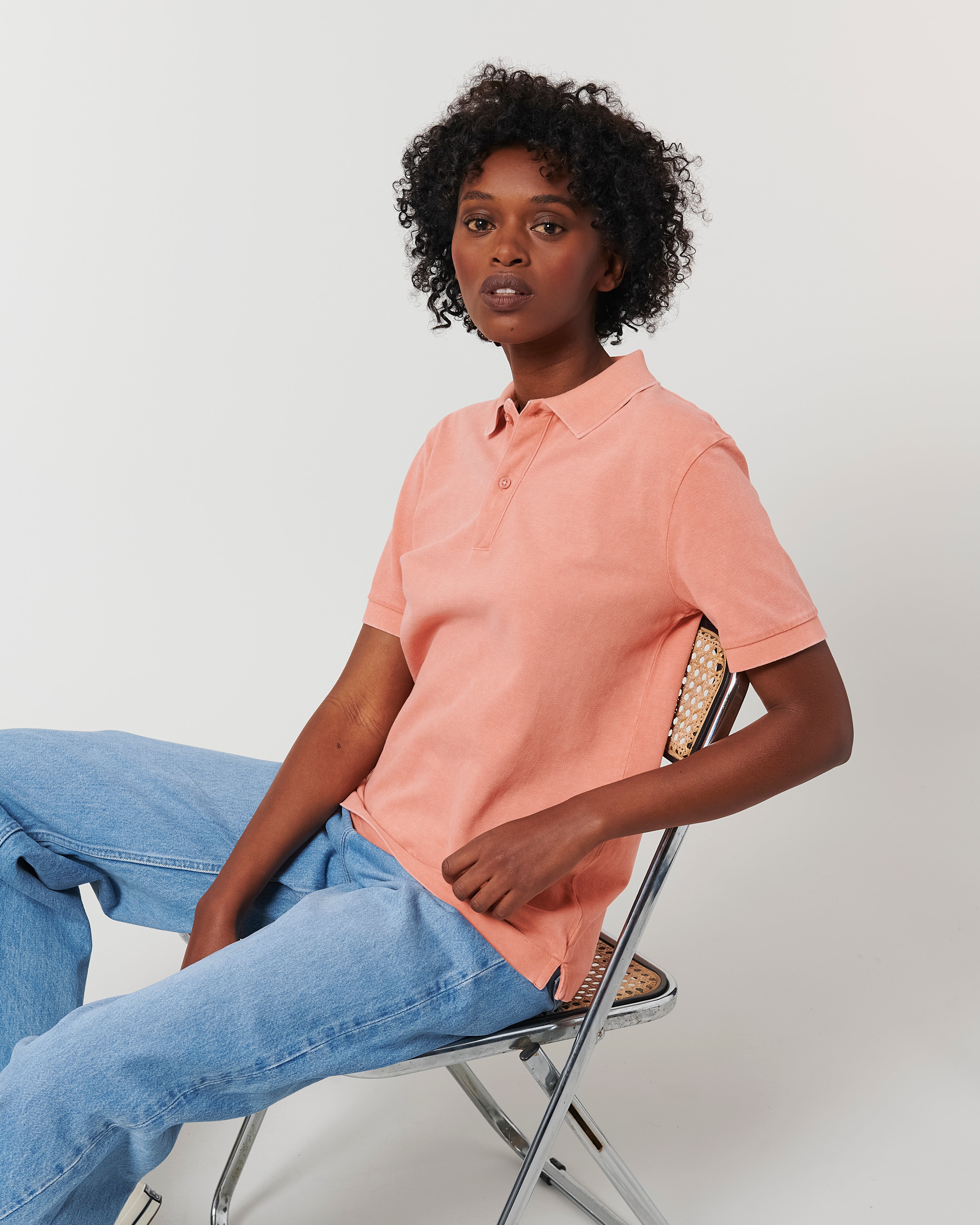 Unisex vintage polo om te personaliseren - 18