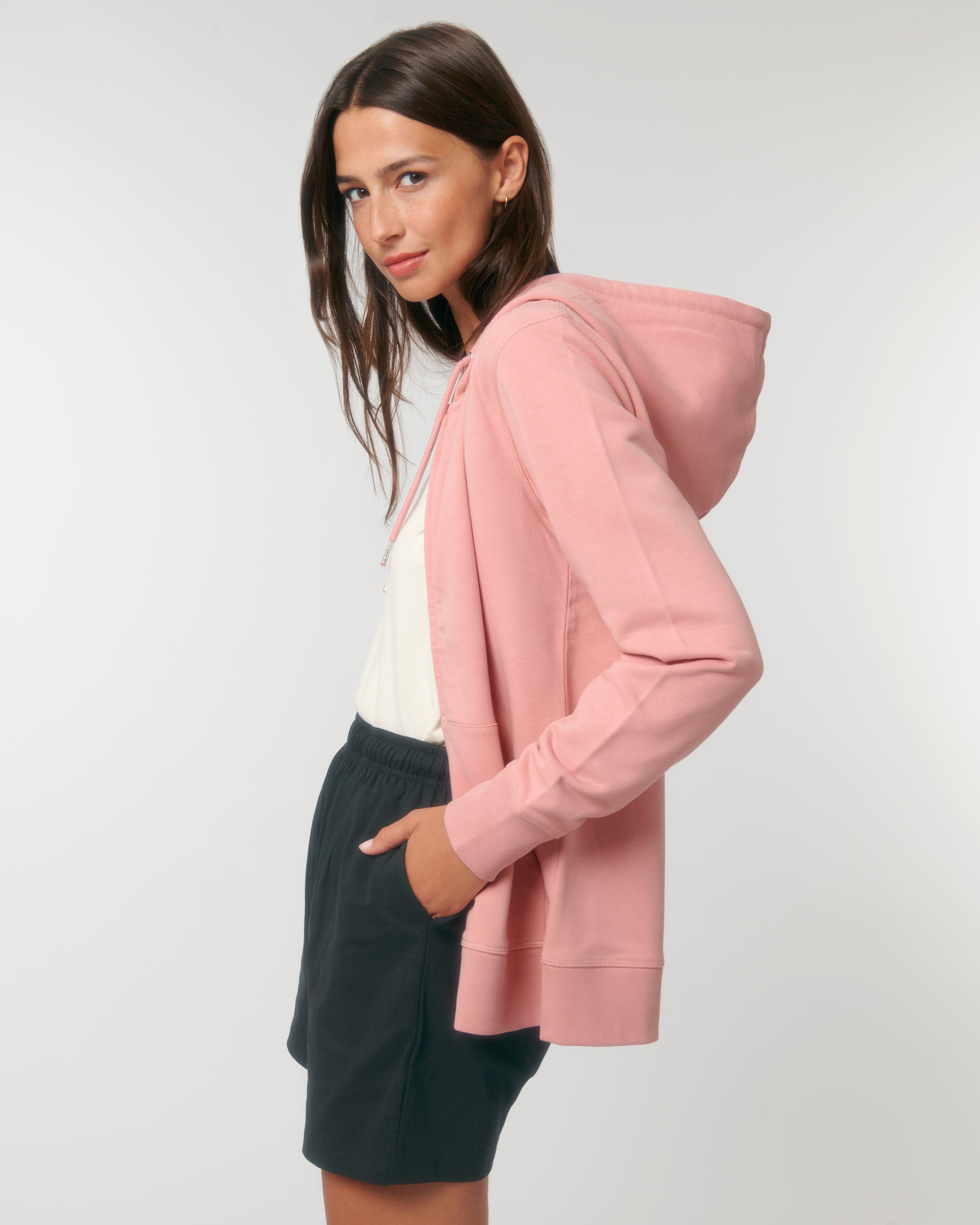 Personaliseerbare unisex rits-sweater in biologisch katoen - 12
