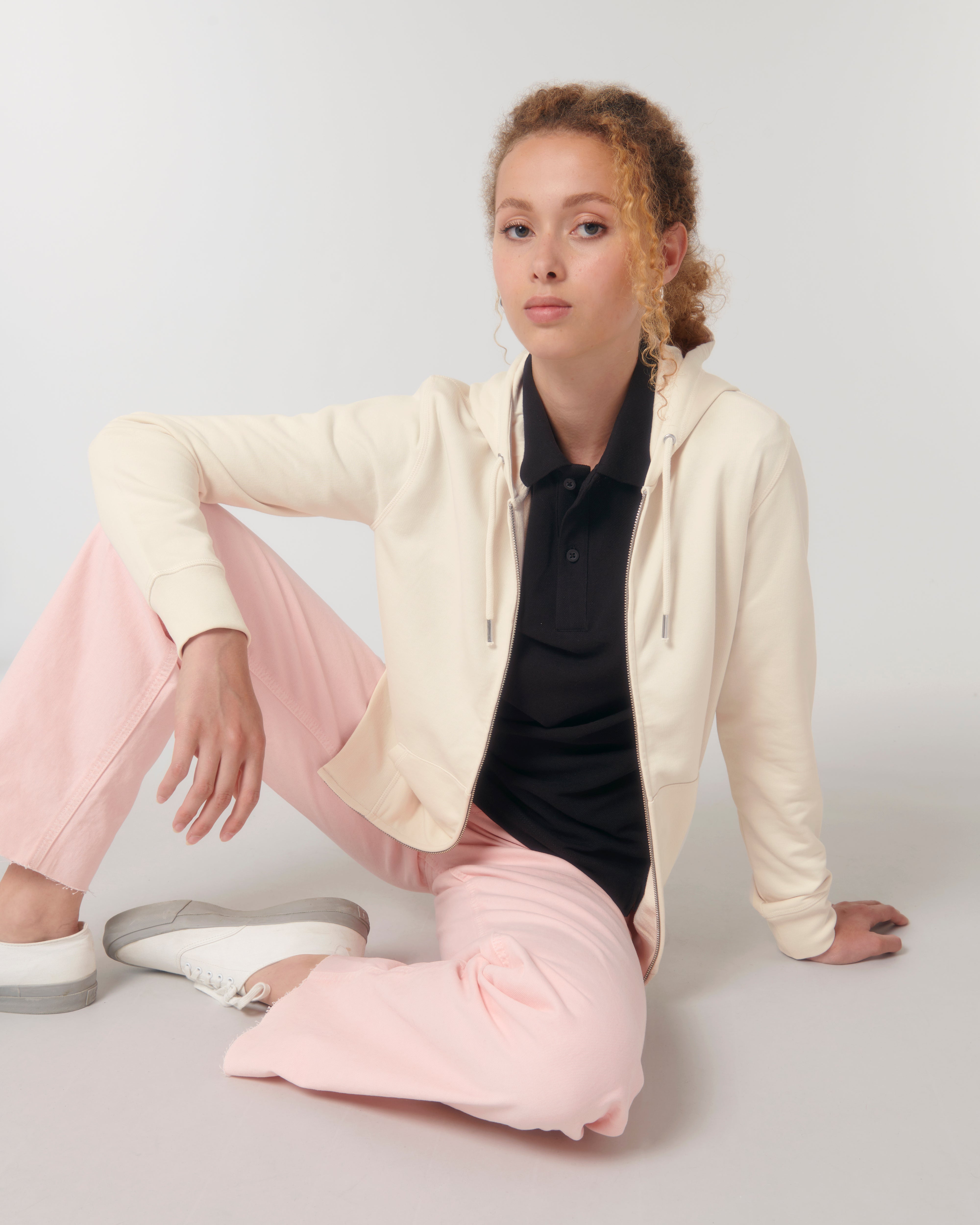 Personaliseerbare unisex rits-sweater in biologisch katoen - 19