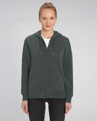 Personaliseerbare unisex rits-sweater in biologisch katoen - 3