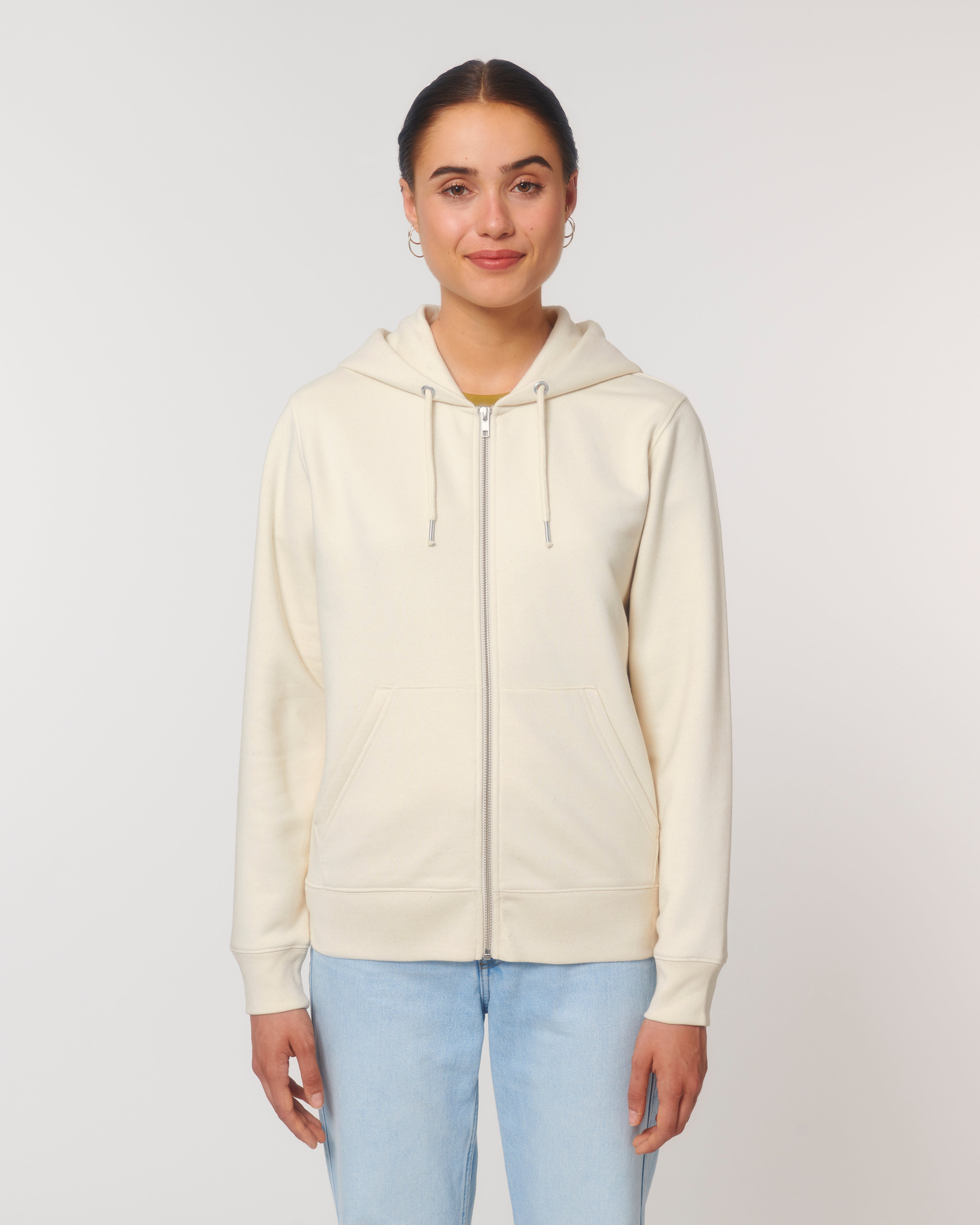 Personaliseerbare unisex dikke hoodie met rits - 1