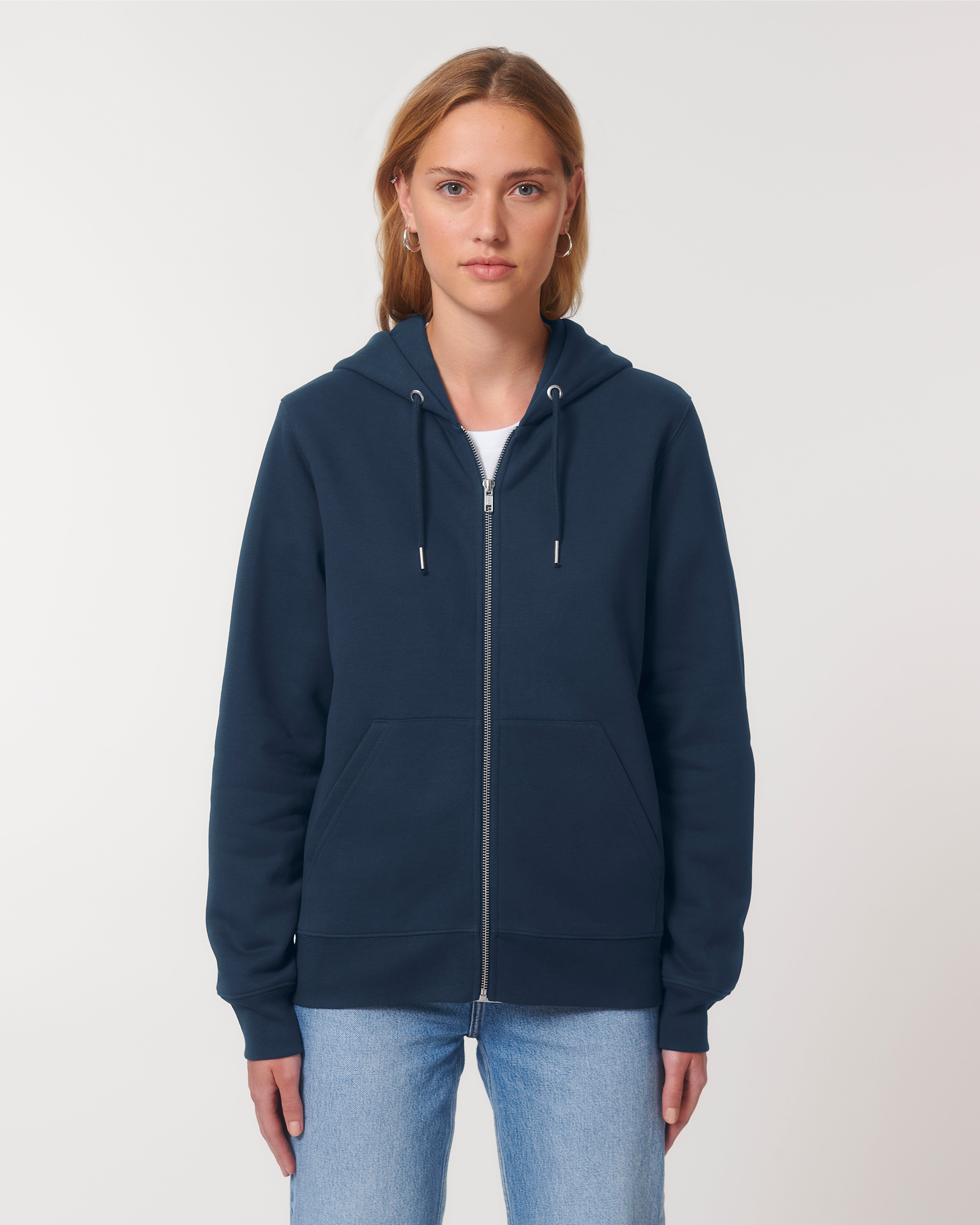 Personaliseerbare unisex dikke hoodie met rits - 4