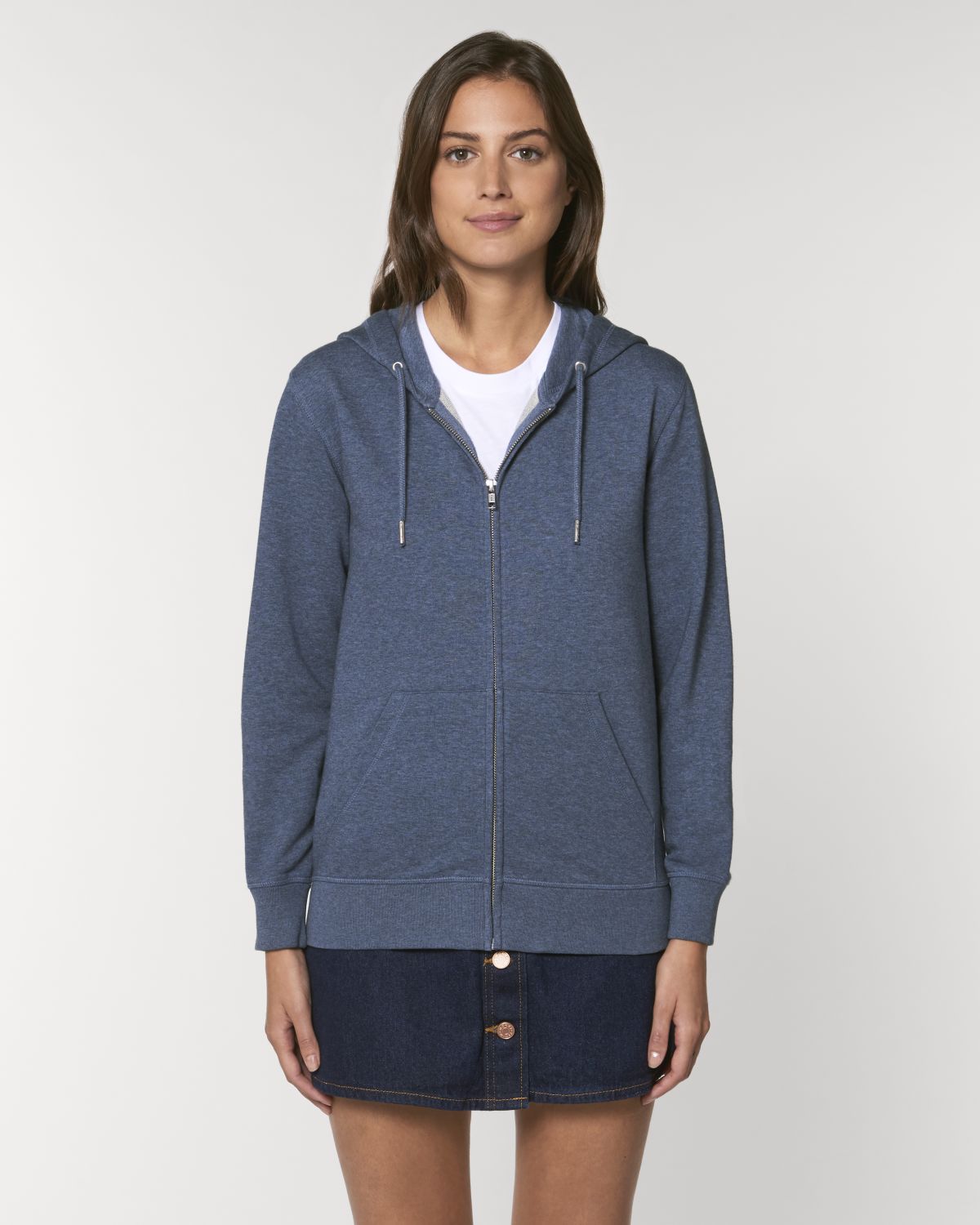 Personaliseerbare unisex rits-sweater in biologisch katoen - 10
