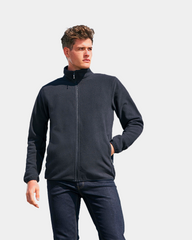 Gerecycled microfleece herenvest, personaliseerbaar