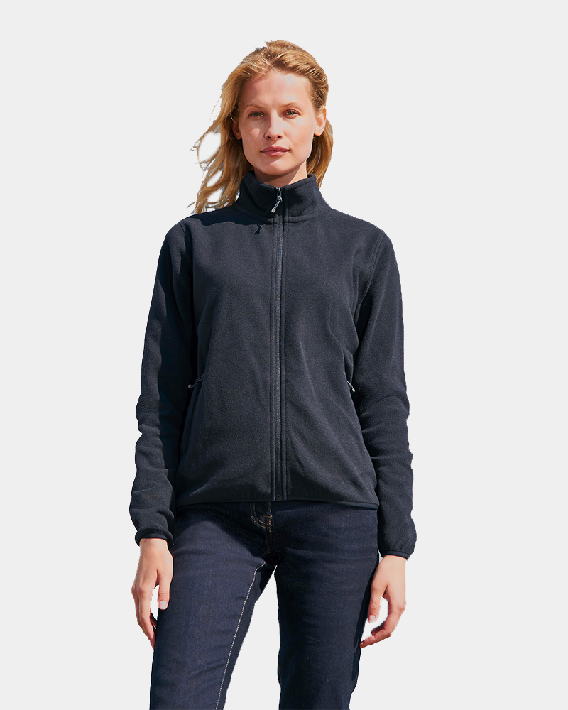 Personaliseerbaar dames fleecevest van gerecycled materiaal